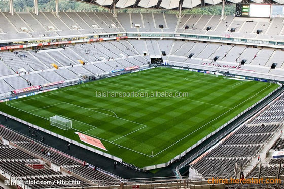 PP-Material 15 mm Pfahlhöhe Fußballgras mit 12000 Dtex und PU-Beschichtung für Outdoor-Sportfelder