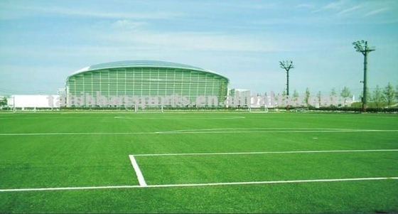 Grüner Fußball Kunstrasen Dtex 11200 mit CPP+LENO-Rücklage und SBR-Latex-Beschichtung
