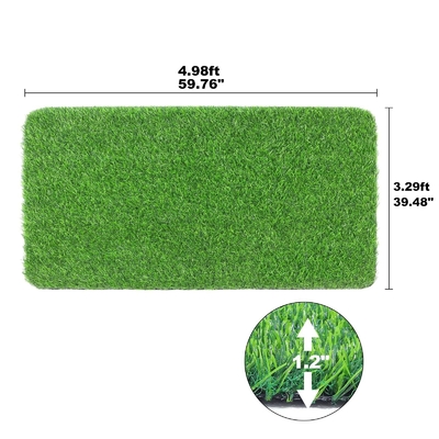 200 Stiche/M PE-Material Nicht-Füll-Künstlicher Rasen 50mm 18000 Dtex Für Fußball/Fußballsport