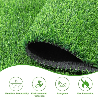 200 Stiche/M PE-Material Nicht-Füll-Künstlicher Rasen 50mm 18000 Dtex Für Fußball/Fußballsport