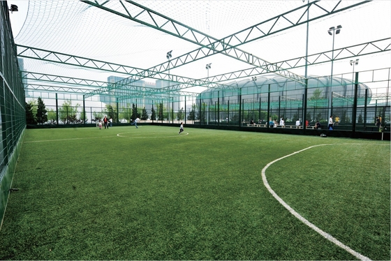 60 mm Pfahlhöhe Fußball Kunstrasen Sport Falschgras 5/8 'Gabel 140 Stiche/M Kunstgras