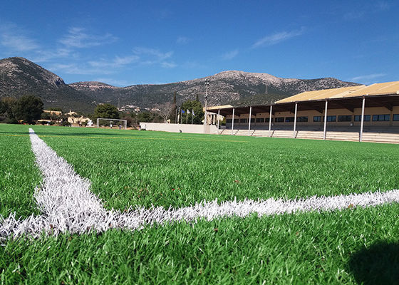 FIFA-Genehmigung UV-beständig 50 mm Pfahlhöhe Fußball künstliches Gras mit hoher Dichte und geringer Wartung