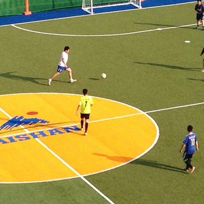 55 mm Pfahlhöhe Fußball künstlicher Rasen Einfüllbedarf UV-beständig Wasserdurchlässig grüner künstlicher Rasen