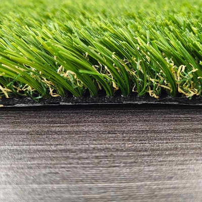 Füllstofffreies synthetisches Gras, Reibungsfreies 30 mm Freizeitlandskappe, künstliches Rasen mit hoher Dichte, ohne Füllstoff