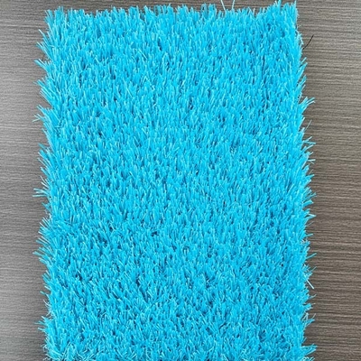 25mm Stapelhöhe 10000 Dtex Anti-statisches Sport-Künstliches Gras mit blauer Oberfläche und anpassbarer Unterlage und Beschichtung