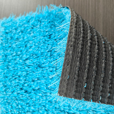 25mm Stapelhöhe 10000 Dtex Anti-statisches Sport-Künstliches Gras mit blauer Oberfläche und anpassbarer Unterlage und Beschichtung