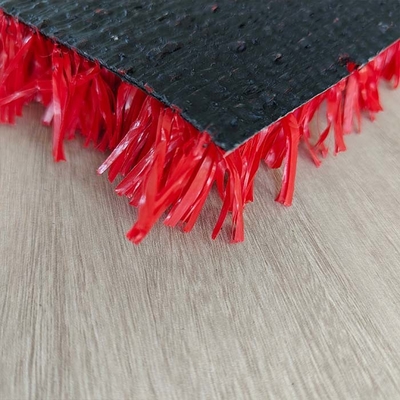 25 mm Rot Kunstfalsch-Tennisgras mit geringer Wartung Multifunktionales Astro-Turf für Tennis und andere Aktivitäten