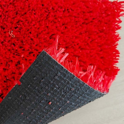25 mm Rot Kunstfalsch-Tennisgras mit geringer Wartung Multifunktionales Astro-Turf für Tennis und andere Aktivitäten