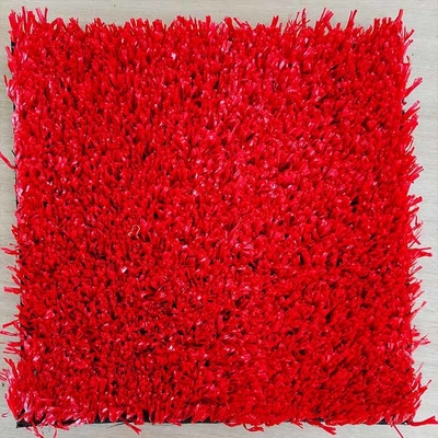 25 mm Rot Kunstfalsch-Tennisgras mit geringer Wartung Multifunktionales Astro-Turf für Tennis und andere Aktivitäten