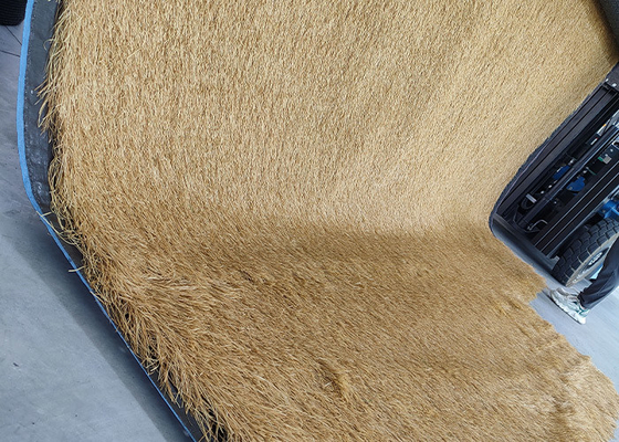 120 mm langlebiges Polyethylen synthetisches Strohdach Leichtgewicht künstliches Strohdach mit verwelkter Farbe