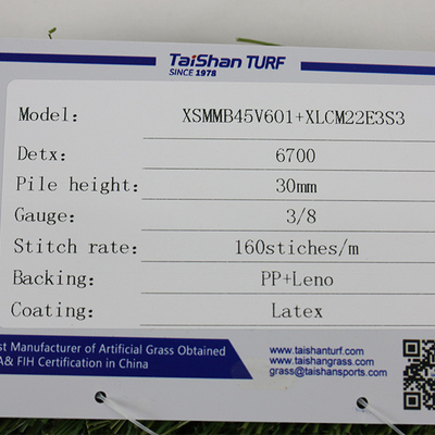 30 mm Pfahlhöhe Landschaft Kunstgras 6700 Dtex Dekorationen UV-Resistenz