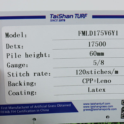 Sport Grün 60mm Fußball Kunstrasengras SBR Latex Klebstoff High Dtex