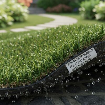 Hohe Wasserdurchlässigkeit Landschaft Künstliches Gras hohe Dichte ungiftig