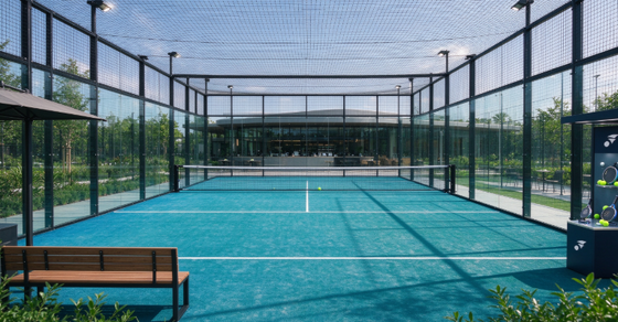 FEP-zertifizierte 12 mm Pfahlhöhe Padel-Kunstgras und Padel-Gras für Profiplätze