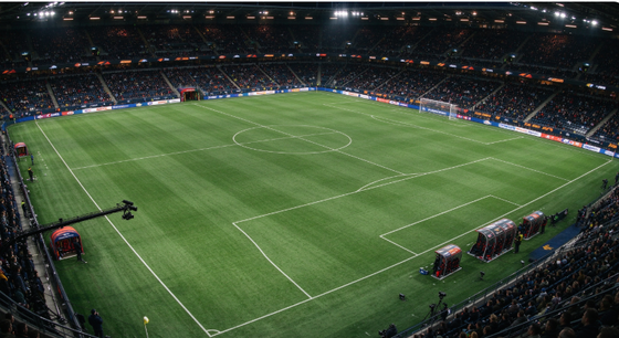 50mm Pile Height Football Artificial Turf with 140 Stitches/m and 12000 Dtex for Durable Soccer Artificial Grass Performance