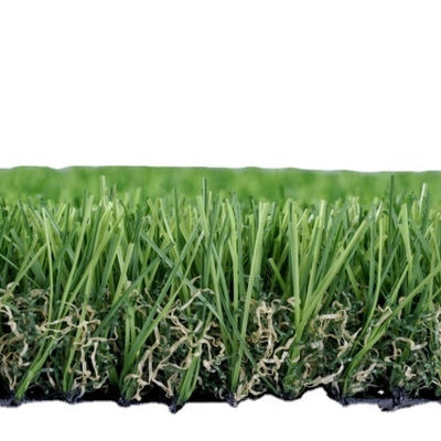 46mm Florhöhe UV-Beständigkeit Pflegeleichter Kunstrasen für gewerbliche Landschaftsgestaltung