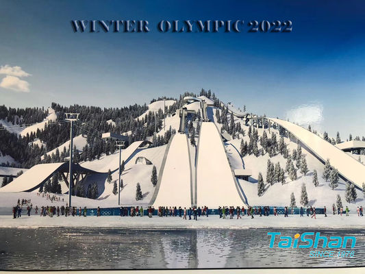Multifunktionaler, abriebfester 25-mm-Kunstrasen mit hoher Dichte für Skigebiete