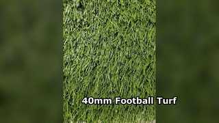 40mm Football Turf UV Resistant Low Maintenance